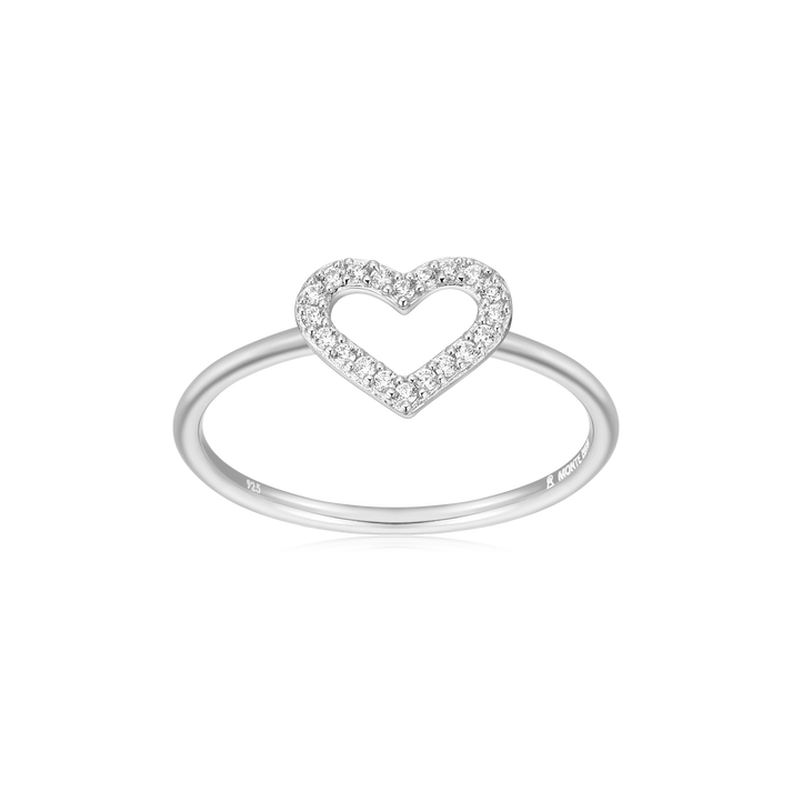 Open Heart Stackable Ring