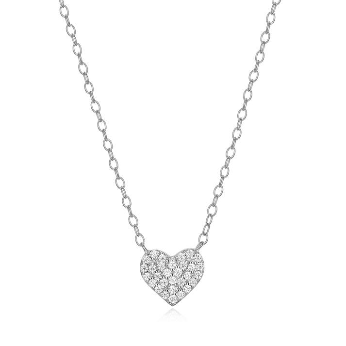 Pave Heart Necklace
