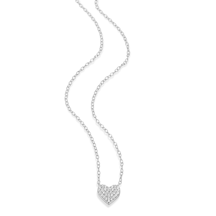 Pave Heart Necklace