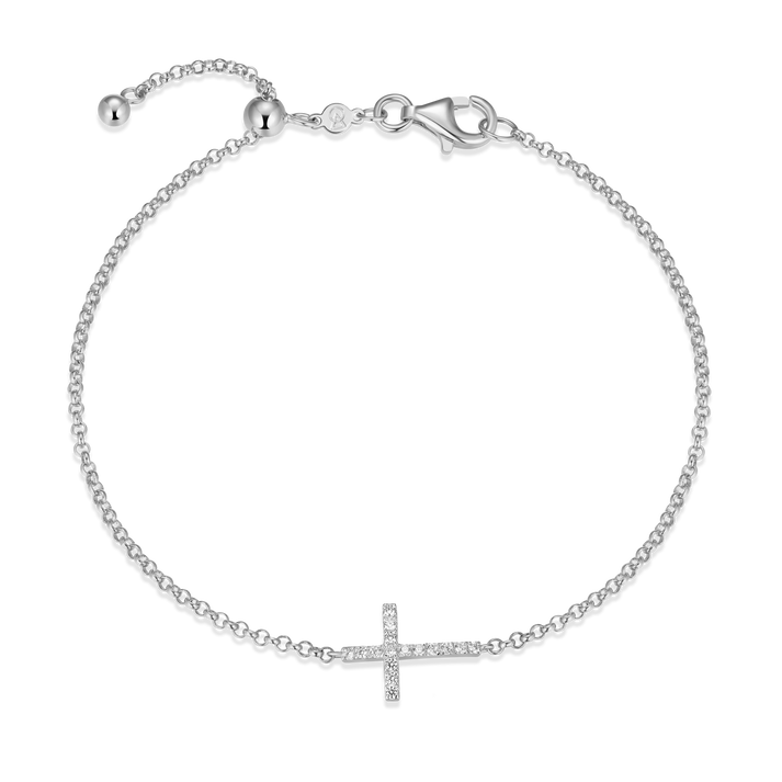 Cross Pendant Bolo Bracele