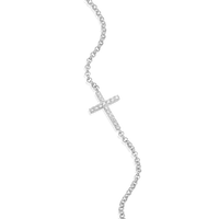 Cross Pendant Bolo Bracele