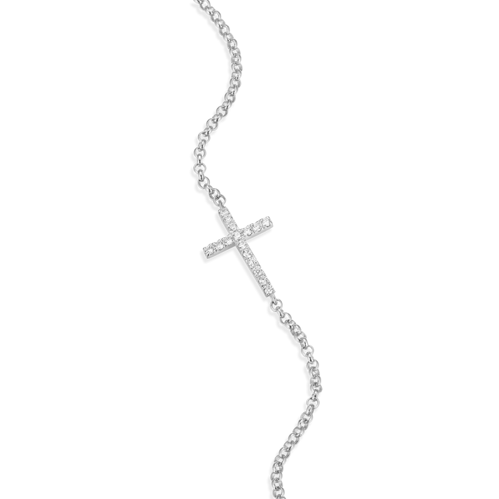 Cross Pendant Bolo Bracele