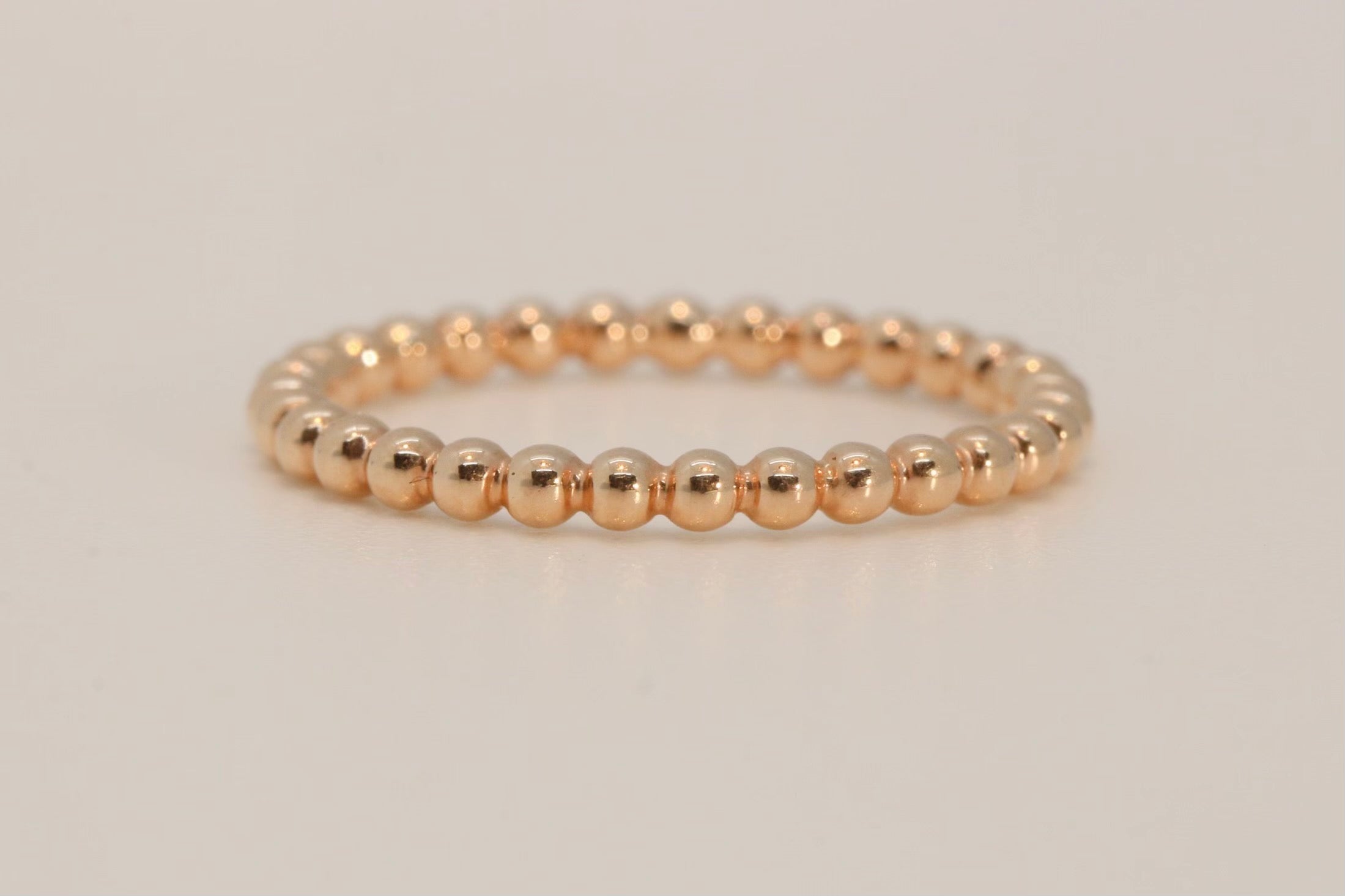 Beaded stacker Ring