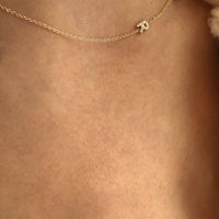 The Meghan Mini Diamond Initial Necklace Choose 1 - 5 Initial- The Right Hand Gal - @ Hickox Jewelers and Lifestyle - @ Hickox Jewelers and Lifestyle