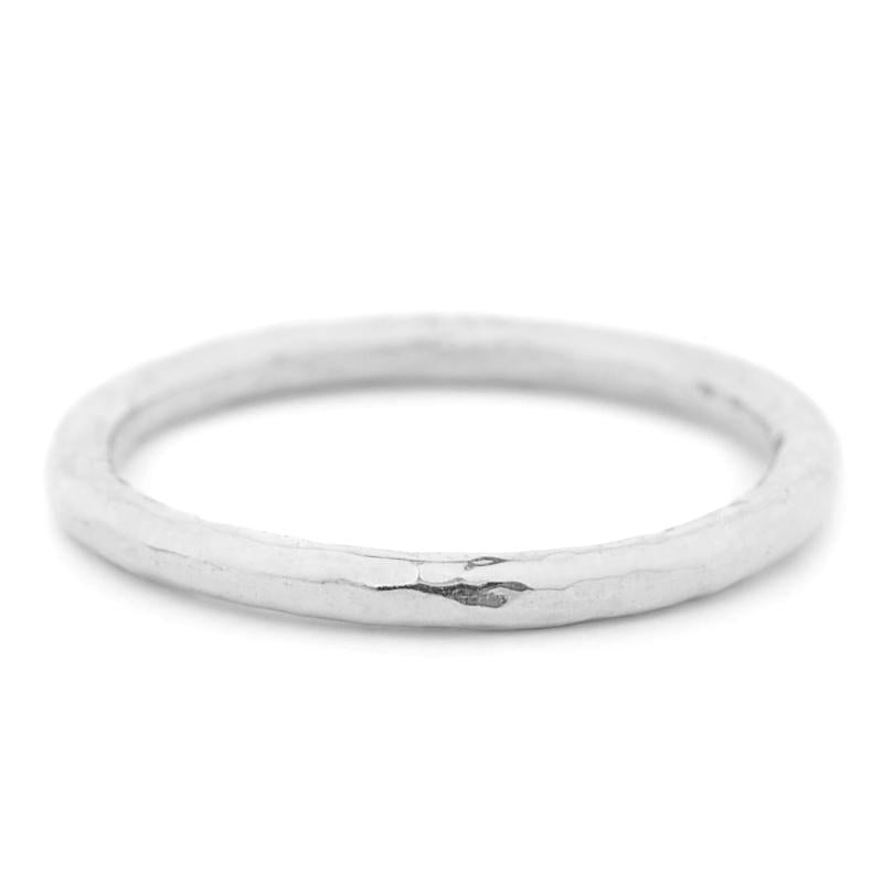 Hammer Finish Band Ring