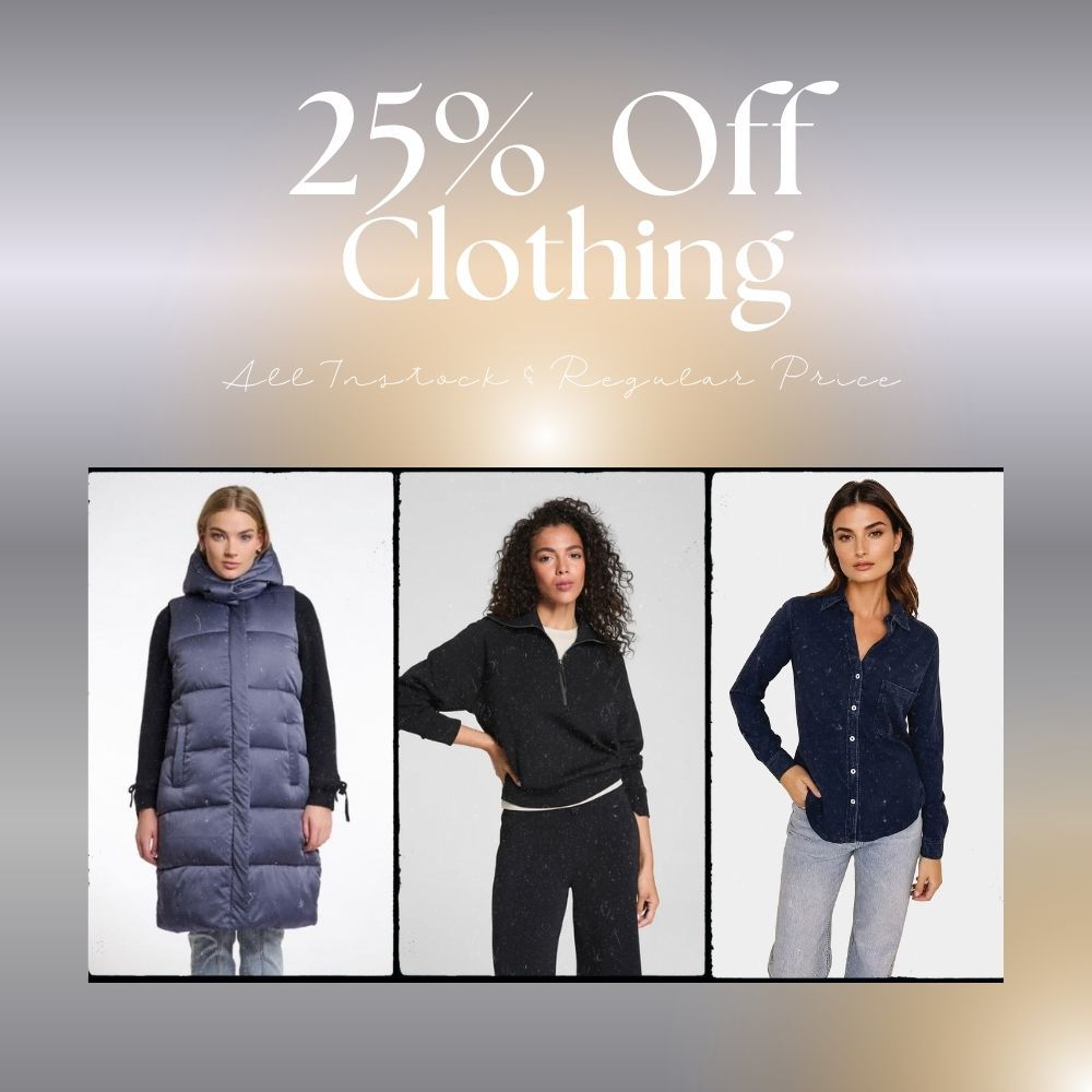 25% Off Clothing- Black Friday Sale 