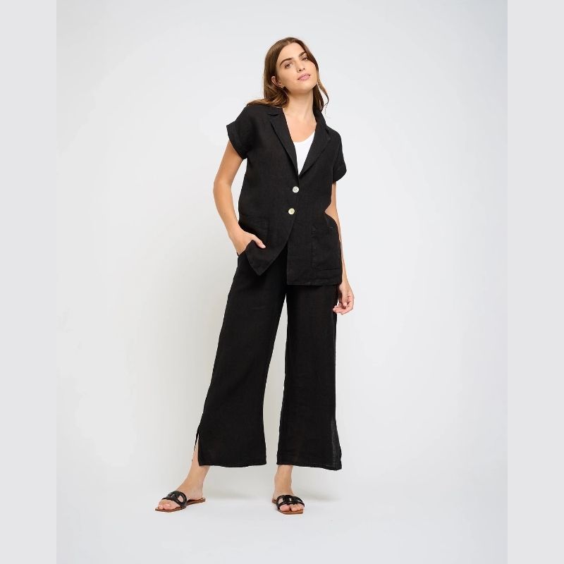 Black Linen Pants from Pistache Clothing 