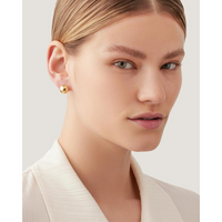 Aurora studs gold on model