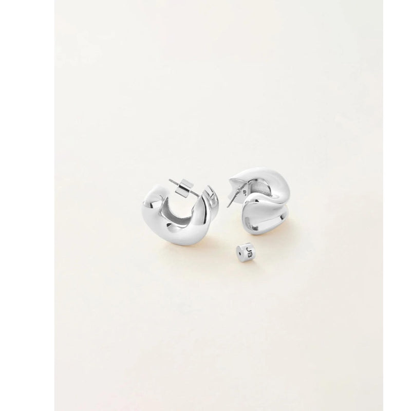 Chunky Doune earrings silver