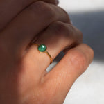 Rose cut Emerald Ring