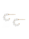 Mini Baby Pearl Huggie Earrings