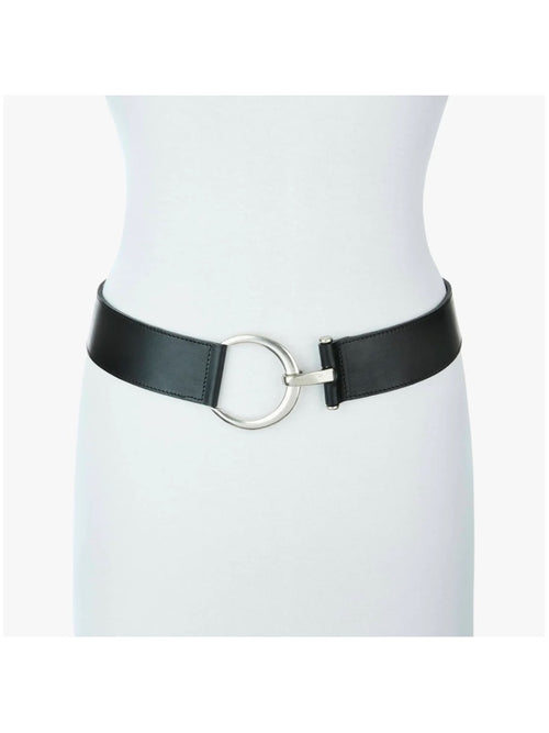 Noor belt in black bridle by Brave Leather at Hickox 