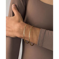 Dane Bangles 7 inch gold on model