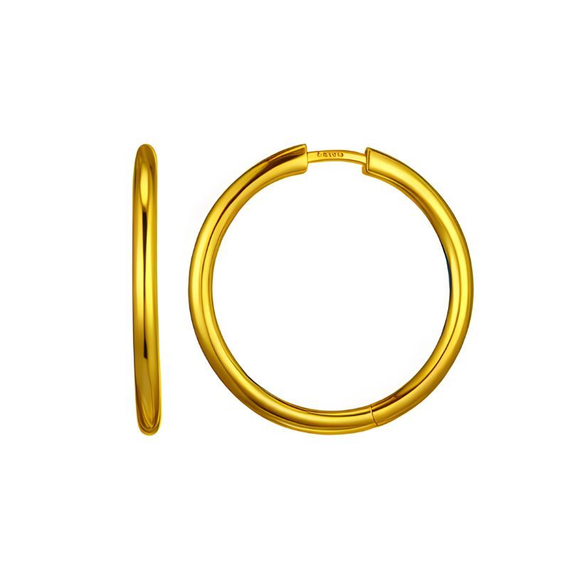 25mm Tube Hoop Earrings