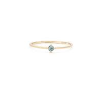 Element Ring 14k gold & aquamarine