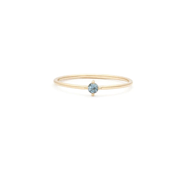 Element Ring 14k gold & aquamarine