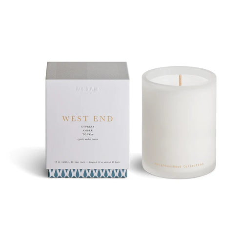 West end candle by Vancouver candle co. At Hickox 