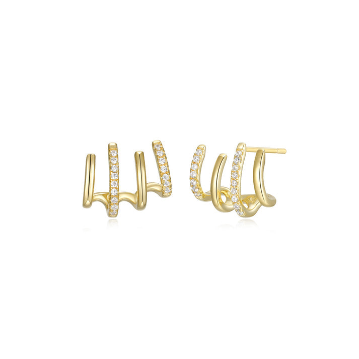 Diamondlite CZ Illusion Gold Plated Earrings