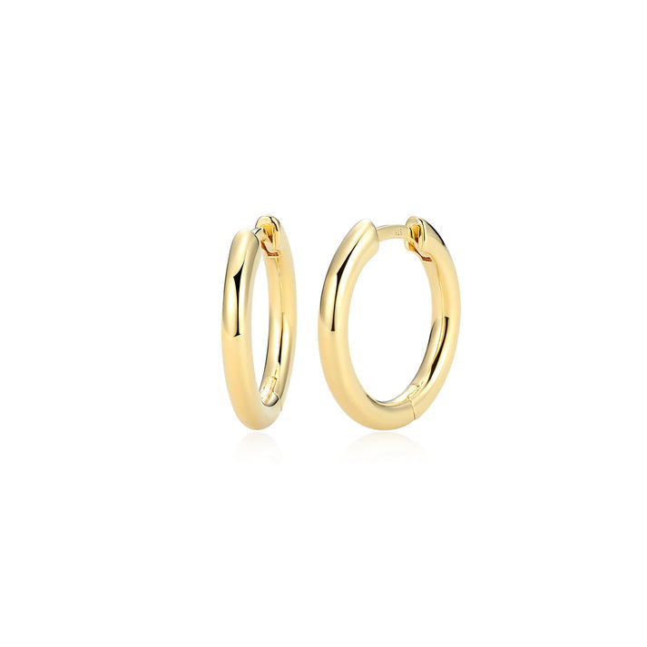16 mm Gold Hoop Earrings