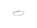 Yellow Gold Stacking Ring with 3 tiny Diamond 