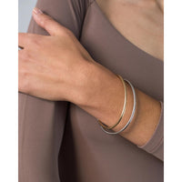 Two tone Dane bangles 7 inch on model