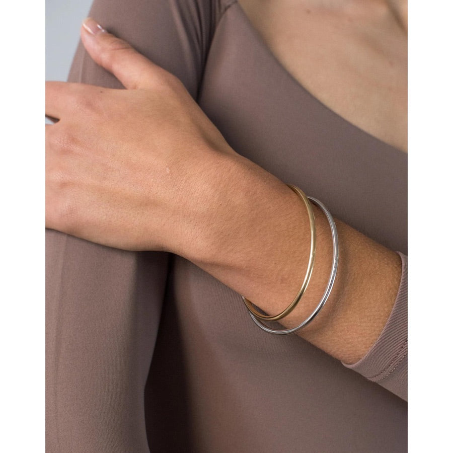 Two tone Dane bangles 7 inch on model