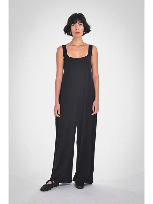 Claire jumpsuit in black by Paper Label at Hickox