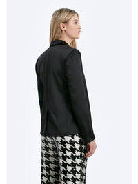 Amy satin blazer back view