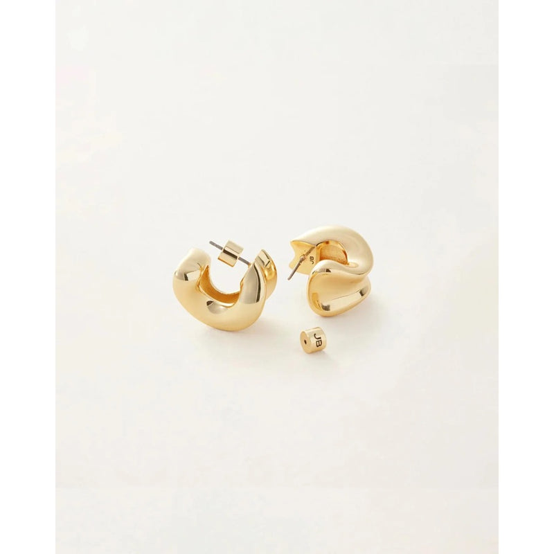 Chunky Doune earrings gold by Jenny Bird at Hickox 
