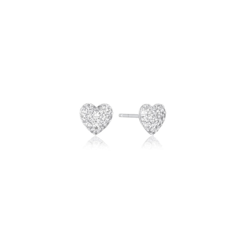 Caro Heart Earrings silver by Sif Jakobs at Hickox
