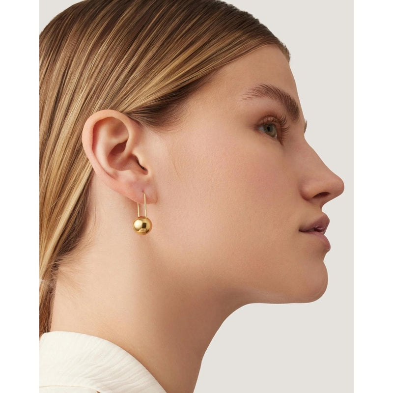 Celeste earrings gold by Jenny bird at Hickox 