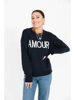 Amour Sweater in navy by Smash & Tess at Hickox