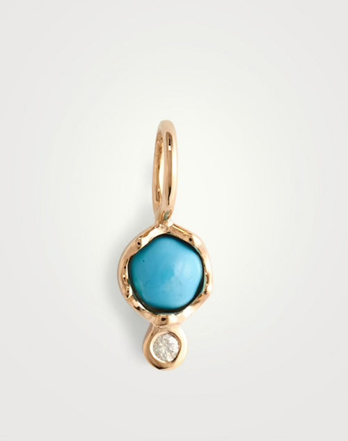 Turquoise Amulet Charm by Zahava at Hickox