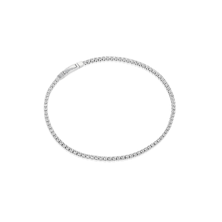 Ellera Bracelet by Sif Jakobs - Tennis bracelet with facet-cut white zirconia set in rhodium plated 925 Sterling silver. at Hickox Jewelers & Lifestyle 