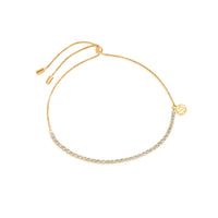 18K gold plated Ellera  Tennis Bracelet in White zirconia by Sif Jakobs at Hickox Jewelers and Lifestyle