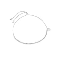 925 Sterling Silver rhodium  plated Ellera  Tennis Bracelet in White zirconia by Sif Jakobs at Hickox Jewelers and Lifestyle