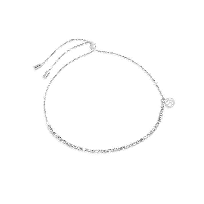 925 Sterling Silver rhodium  plated Ellera  Tennis Bracelet in White zirconia by Sif Jakobs at Hickox Jewelers and Lifestyle