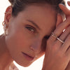 Padua Earrings on Model available  in 18k gold plated or  Sterling Silver by Sif Jakobs - Hickox Jewelry & Lifestyle 