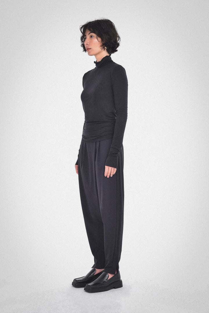Soft lightweight black turtleneck by paper Label 
