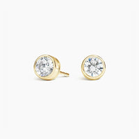 Diamond Bezel Stud Earrings starting at $350.00