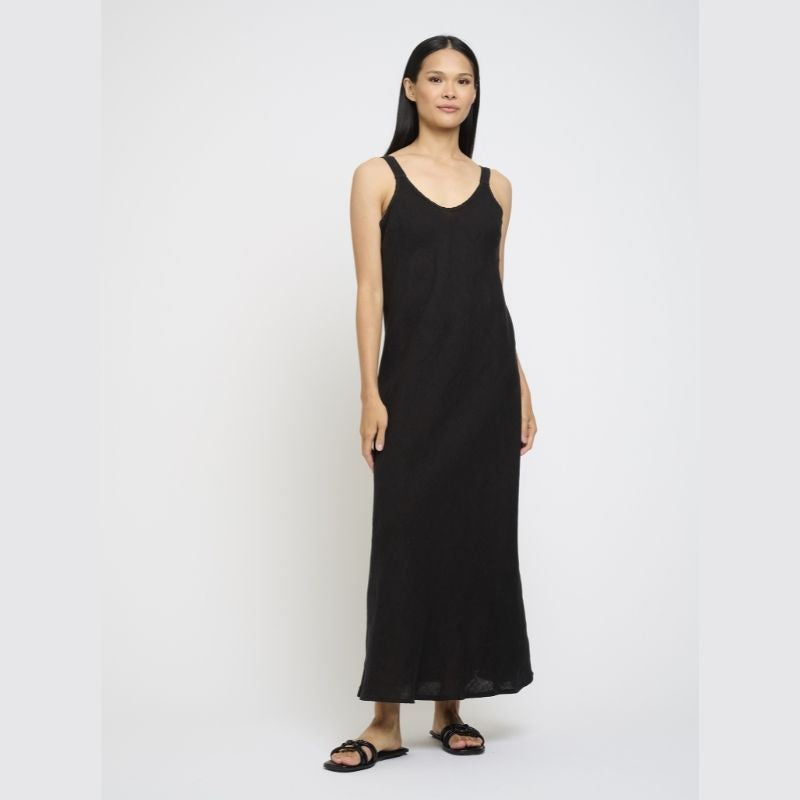 Bias Cut Linen Dress