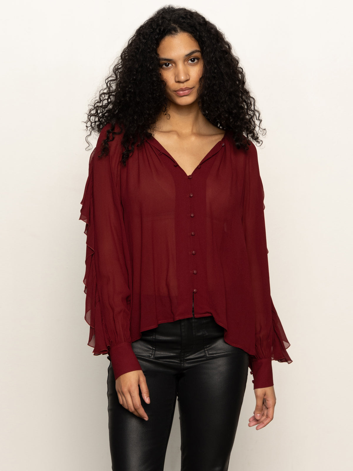 Harmony Blouse Crimson