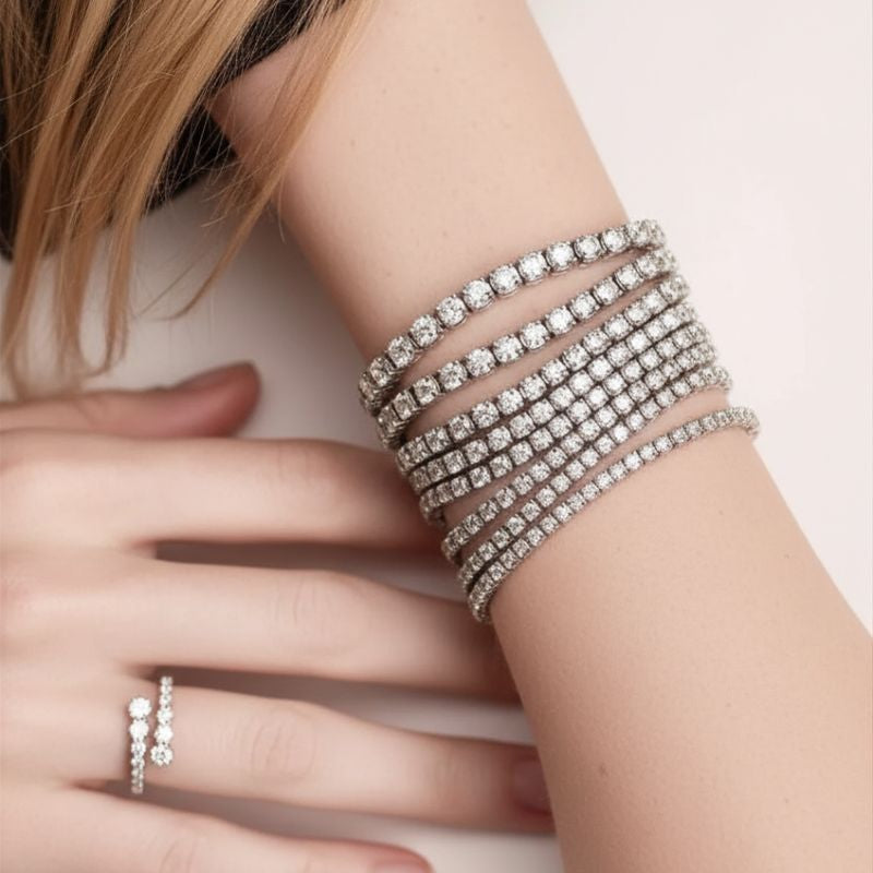 Classic Lab Diamond Tennis Bracelet