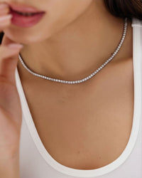 Classic Diamond Tennis Necklace