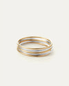 Dane Bangle Set - 5 pack two tone