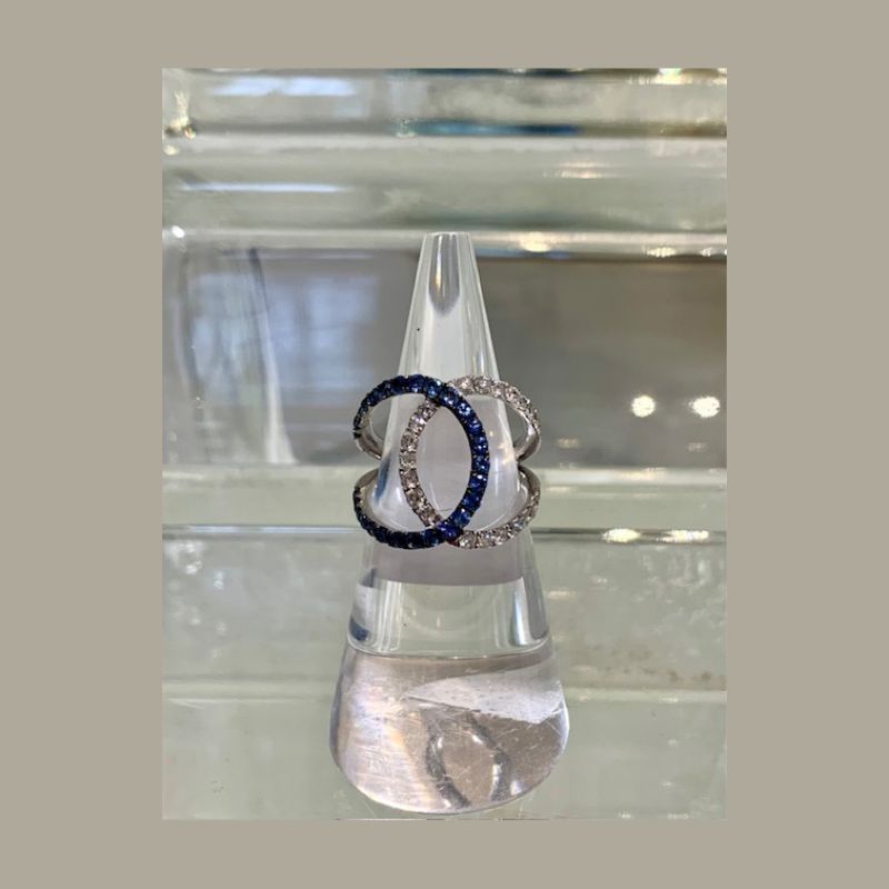 Sapphire and Diamond Ring