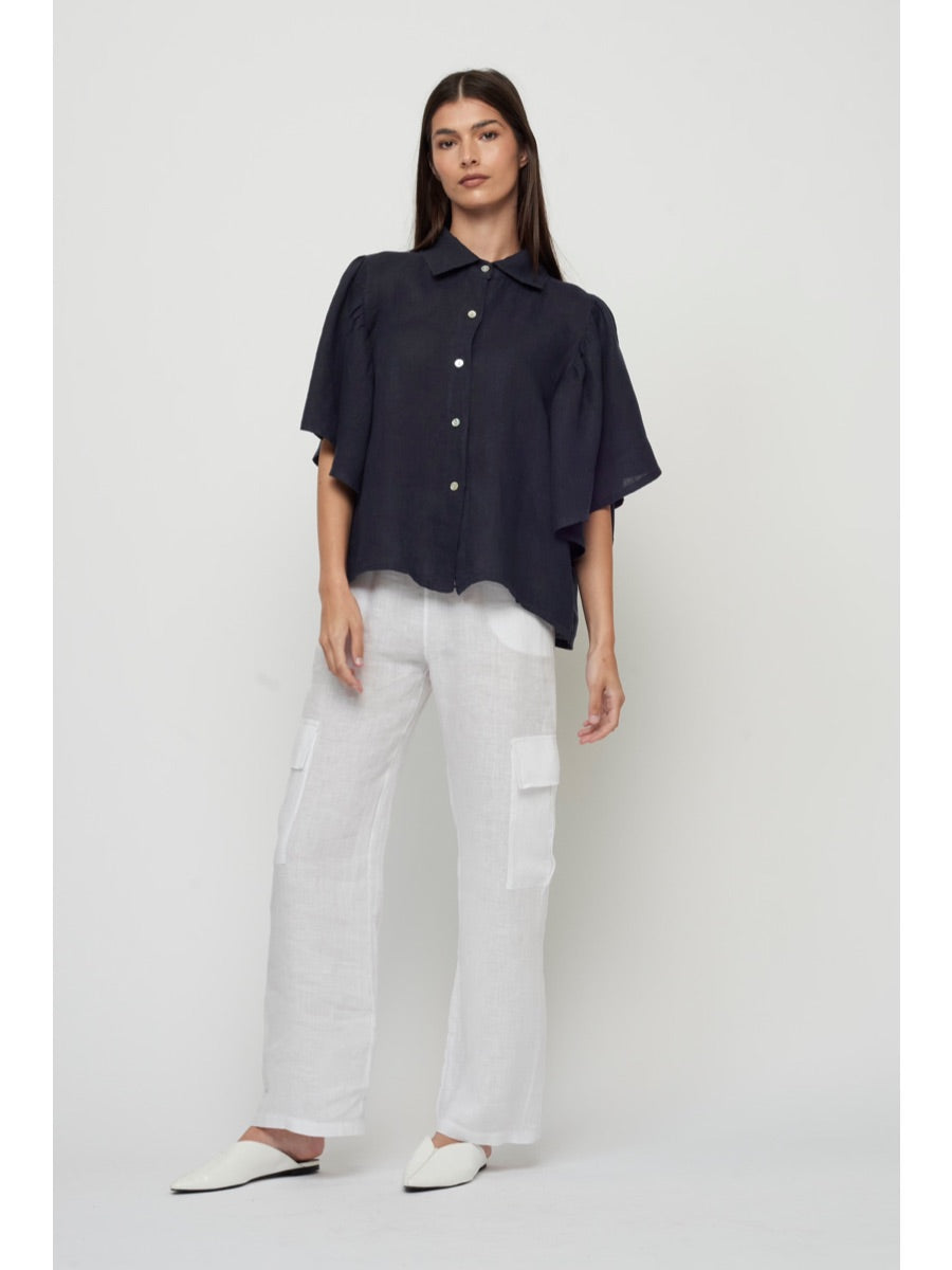 Linen Cargo Pant