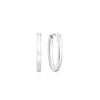 Small Silver Ellisse Pianura Earrings