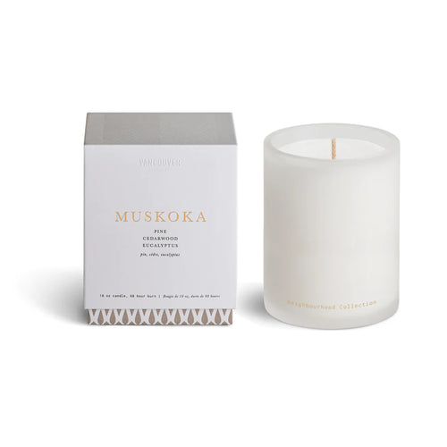 Muskoka candle by Vancouver candle company at Hickox