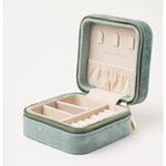 Square bon voyage jewellery case Sage by lovers tempo at Hickox